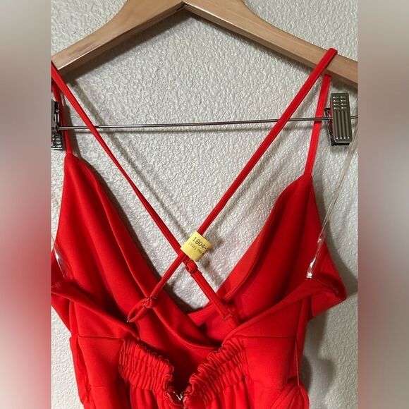 Charlotte Ruse Red/Orange String Pant Suit Size S - Picture 10 of 11